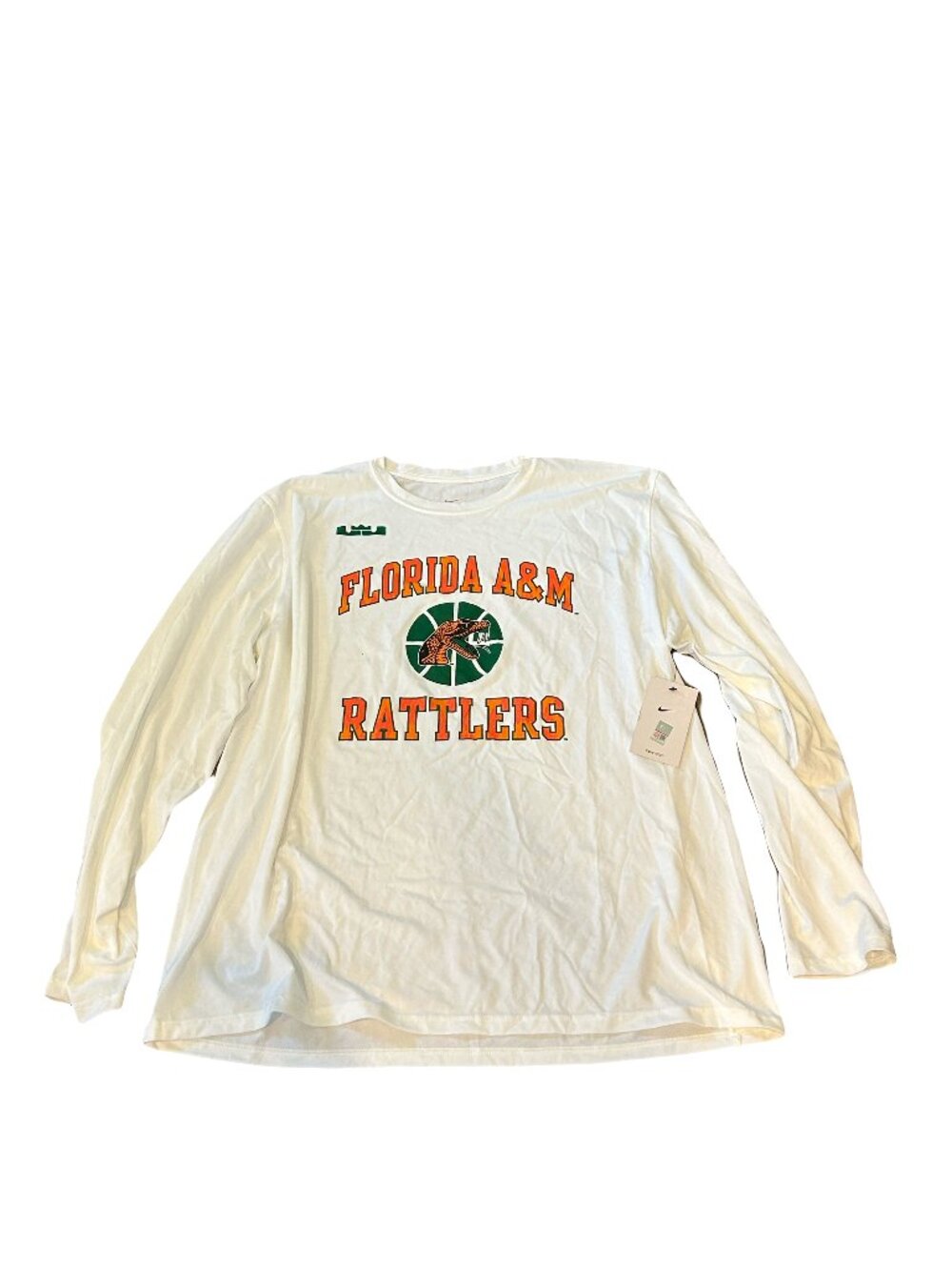 Florida A&M Rattlers Lebron James Brand Nike Dri-Fit Long Sleeve Shirt
